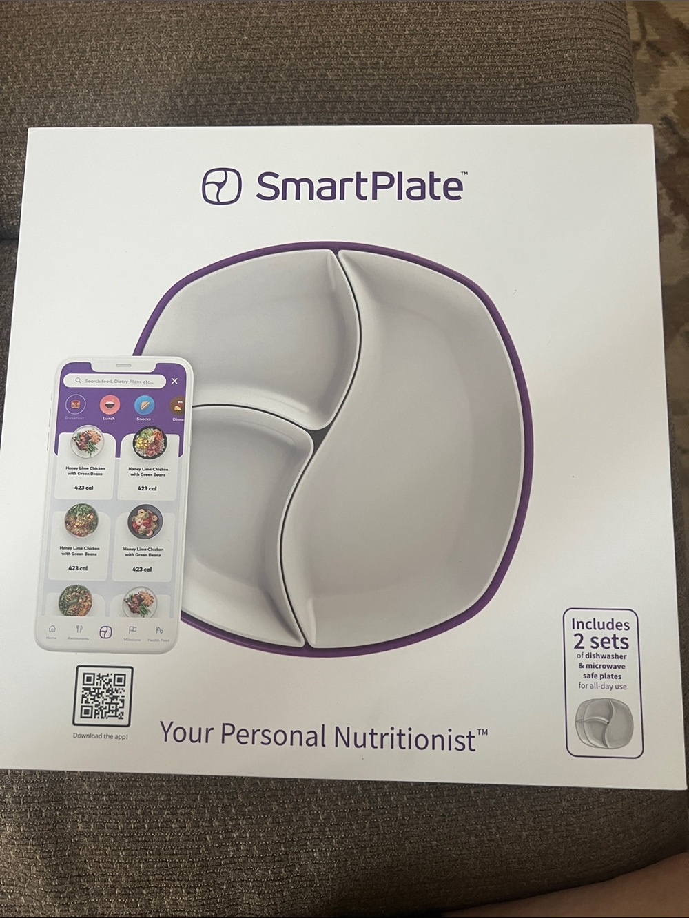 SMartplate your personal nutritionist Plate 2 sets
